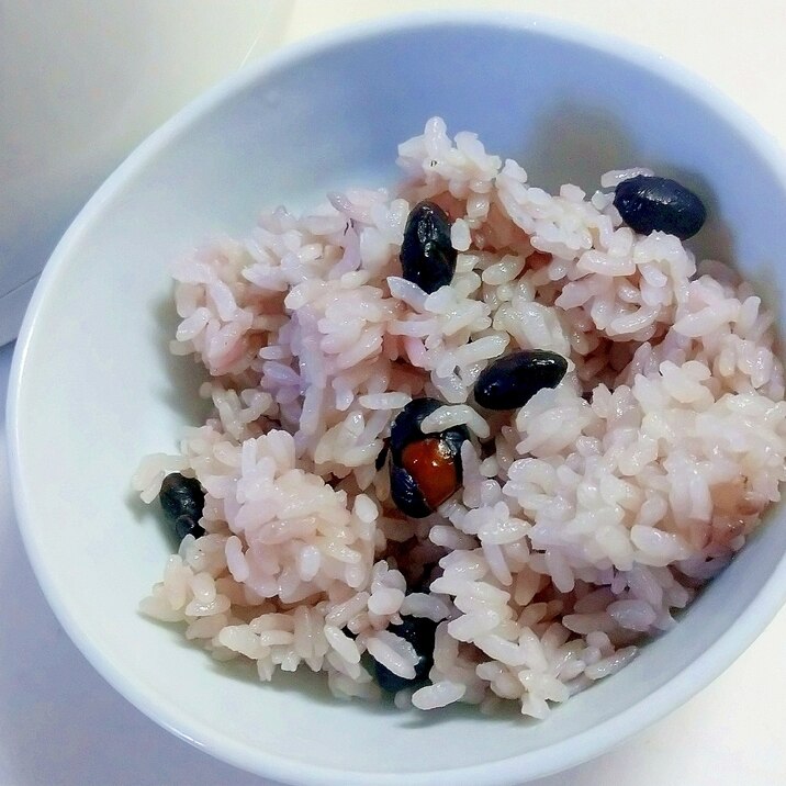 簡単に黒豆ご飯